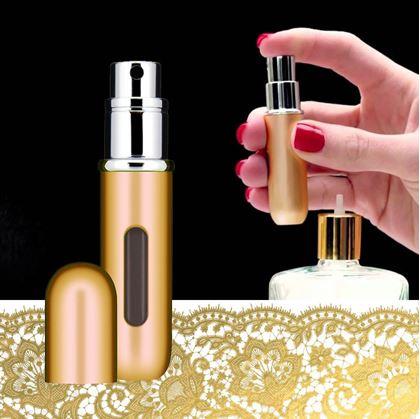 Obrázek z Plnitelný rozprašovač na parfém - zlatý