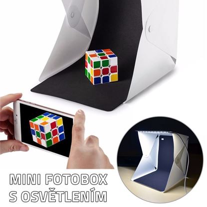 Obrázek Mini fotobox s LED osvětlením