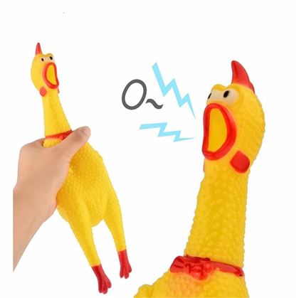 Obrázek z Pískací hračka pro psy - kuře