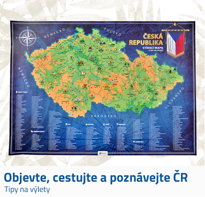Obrázek Stírací mapa České republiky