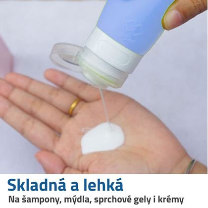 silikonová lahvička na tekutiny