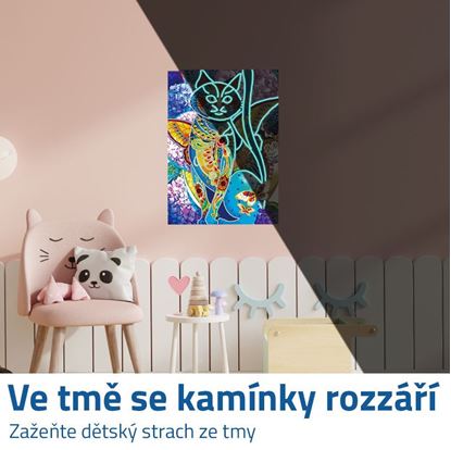 Diamantové malování svítící ve tmě