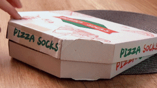 Veselé ponožky pizza