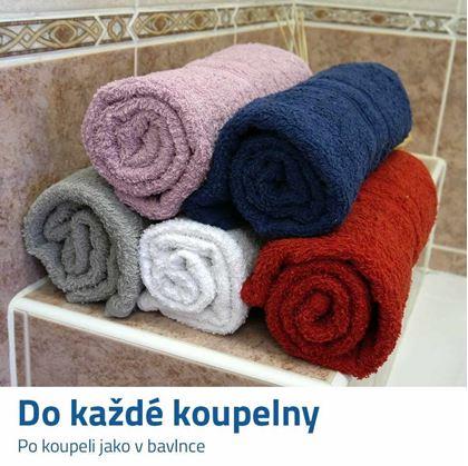 Obrázek z Osuška 100% bavlna 70 x 120 cm - bílá