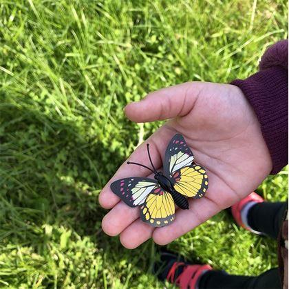 Obrázek z Sponky do vlasů motýlci 10 ks - žluté
