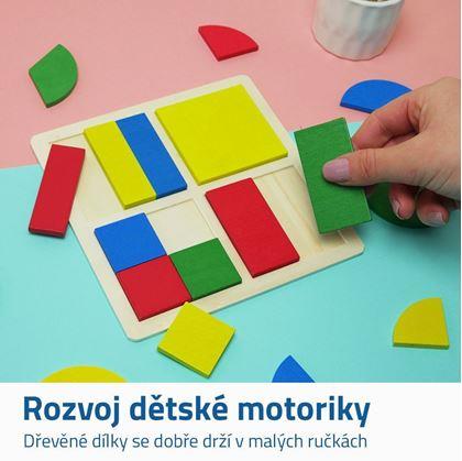Obrázek z Dětské geometrické puzzle - čtverce