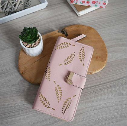Obrázek z Dámská peněženka s peříčkem - růžová