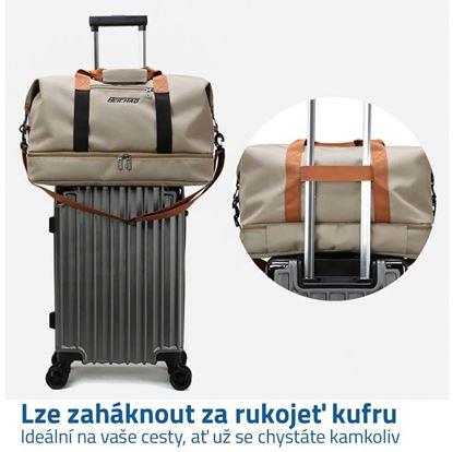 Cestovní taška s popruhem - oranžová