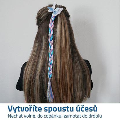 Dětský příčesek do vlasů copánek - motýlek