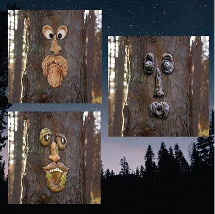 Dekorace na strom - strašidelný obličej