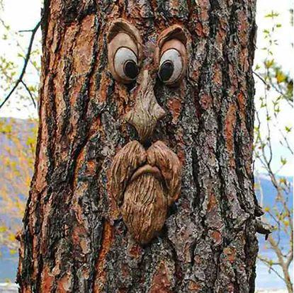 Dekorace na strom - strašidelný obličej