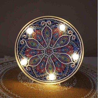Obrázek Diamantové malování LED lampička mandala