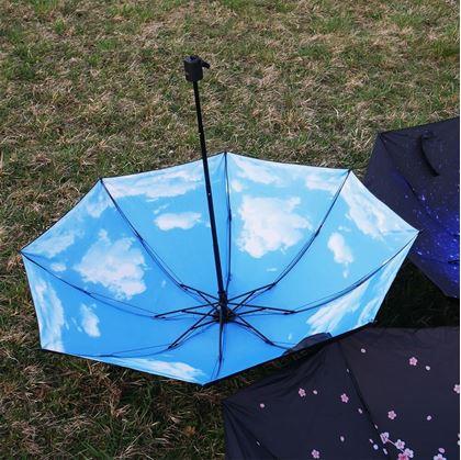 Skládací deštník - nebe 