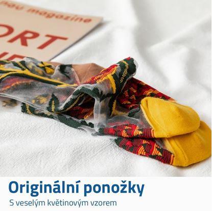 květinové ponožky