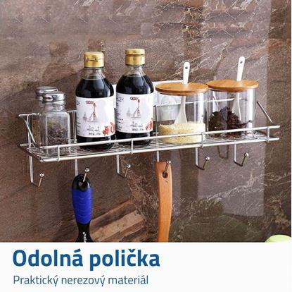 Nerezová nalepovací polička 