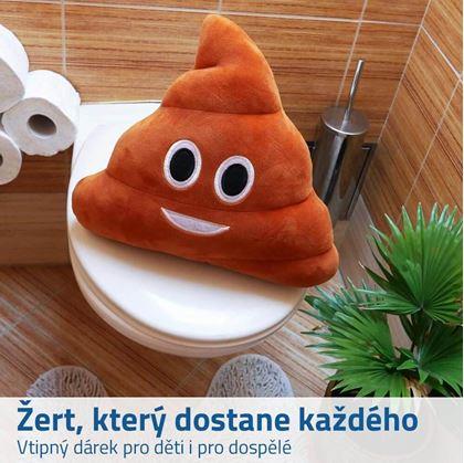 Emoji polštář kakánek