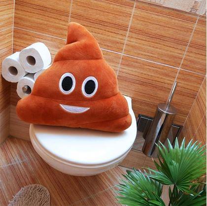 Emoji polštář kakánek