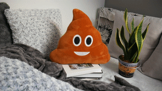 Emoji polštář kakánek