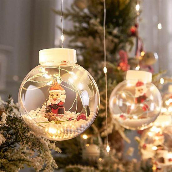 Vánoční svítící koule - santa