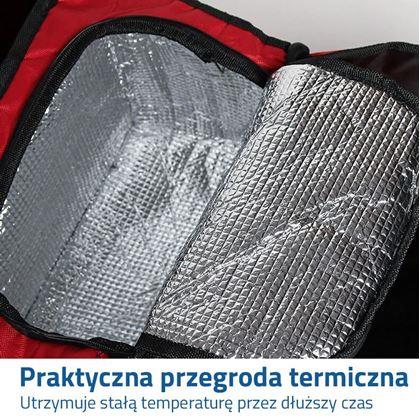 Obrázek z Organizér do auta s termo přihrádkou - červený