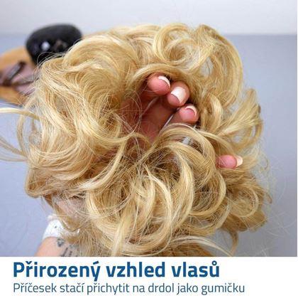 Obrázek z Příčesek do vlasů drdol - plavá blond