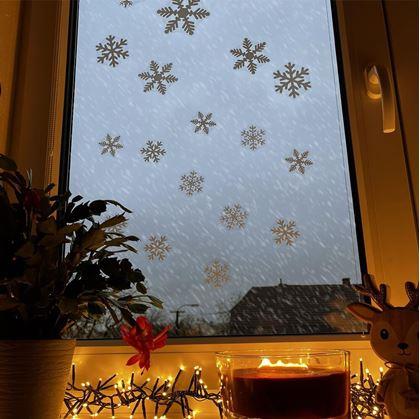 vánoční samolepky na okno