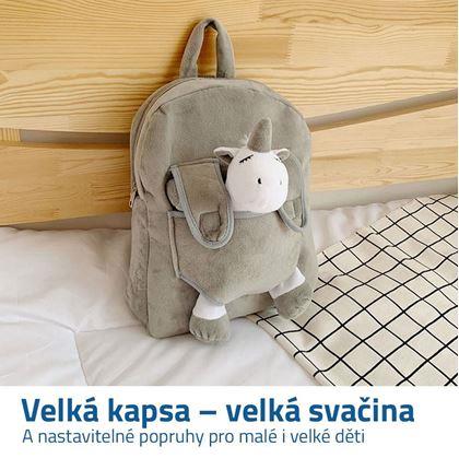 Batůžek s plyšákem - jednorožec
