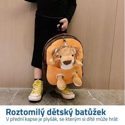 Batůžek s plyšákem - lev