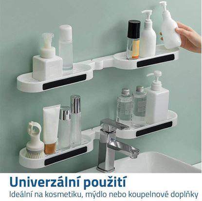 Obrázek Nastavitelná koupelnová polička