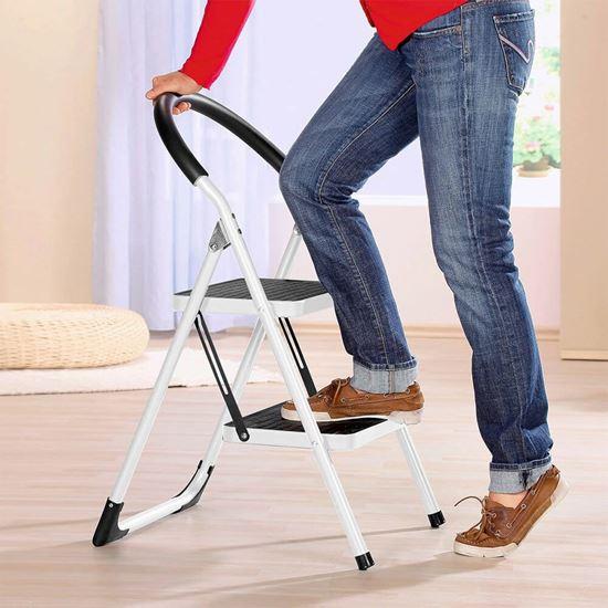 Obrázek z Skládací kovové schůdky 2 stupně 83 cm