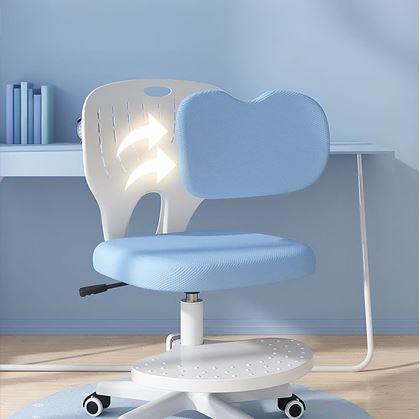 Obrázek z Dětská rostoucí otočná židle k psacímu stolu - světle modrá