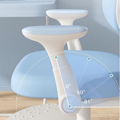 Obrázek z Dětská rostoucí otočná židle k psacímu stolu - světle modrá