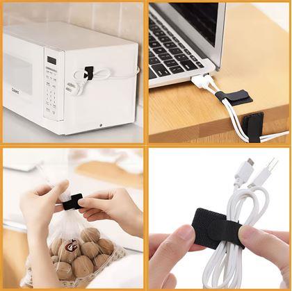 Obrázek z 10 ks stahovací páska na suchý zip