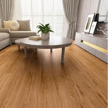 Obrázek z PVC samolepicí dřevěná podlaha - dub tmavý