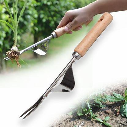 Obrázek Vypichovač plevele s kolébkou a dřevěnou rukojetí