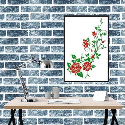 Obrázek z Šablony na zeď 4 ks - cihly