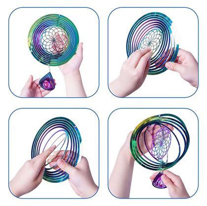 Obrázek z 3D větrná dekorace mandala
