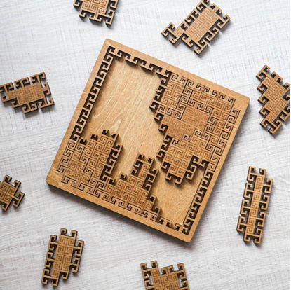 Obrázek Dřevěné puzzle labyrint