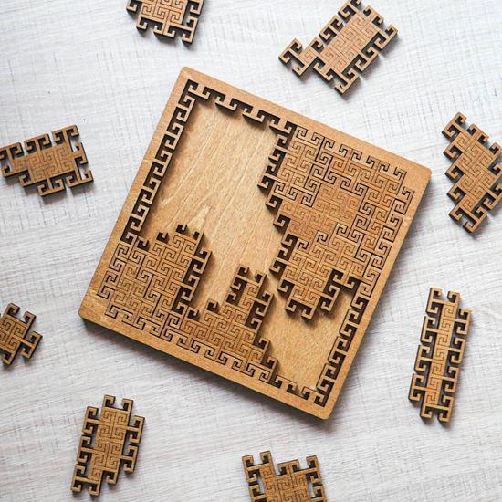 Obrázek z Dřevěné puzzle labyrint