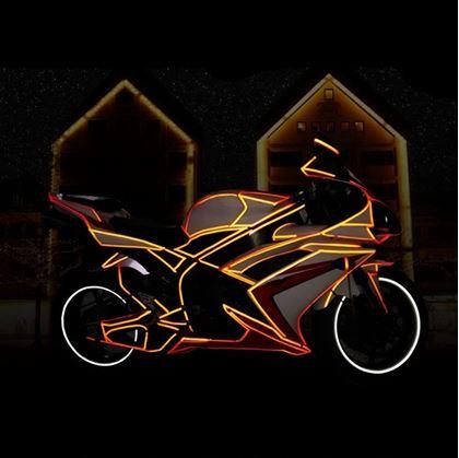 Obrázek z Samolepící reflexní páska na kolo - žlutá 8 m