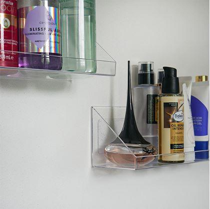 Obrázek z Průhledná nalepovací polička bez vrtání