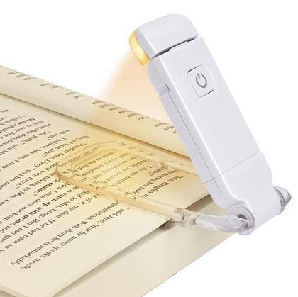 Obrázek z Skládací LED lampička na čtení s klipem