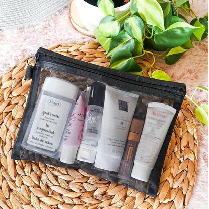 Obrázek Průhledná kosmetická taštička se zipem