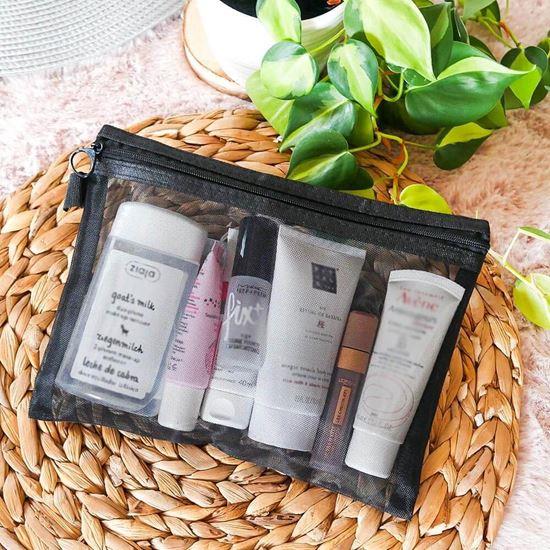 Obrázek z Průhledná kosmetická taštička se zipem