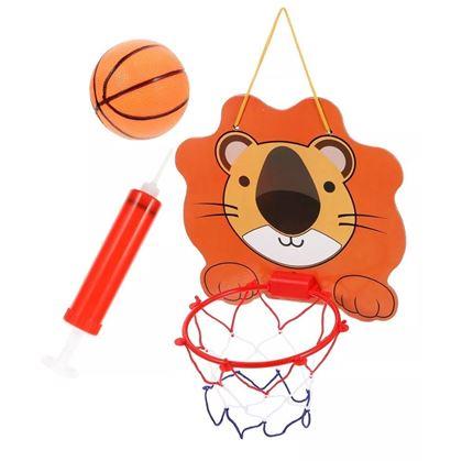 Obrázek z Basketbalový koš na dveře - sada s míčkem a pumpičkou
