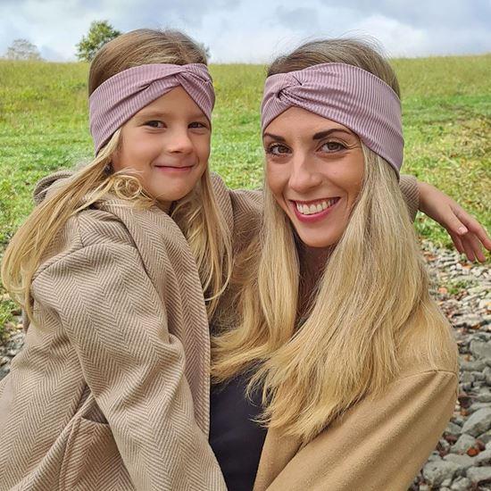 Obrázek z Set 2 čelenek - Maminka a dcera - starorůžová