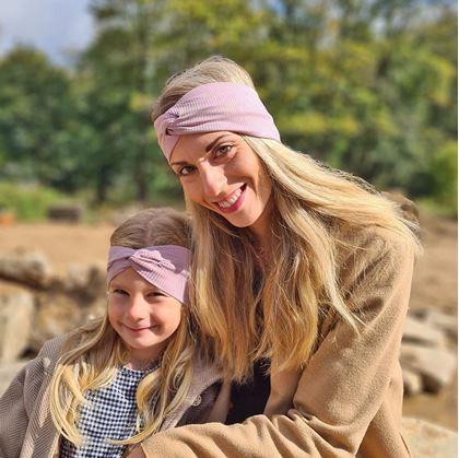 Obrázek z Set 2 čelenek - Maminka a dcera - starorůžová