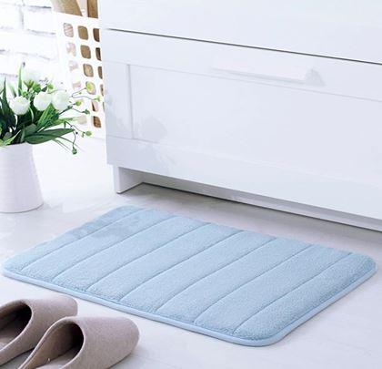 Obrázek z Protiskluzová koupelnová předložka 40 x 60 cm - modrá