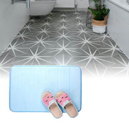 Obrázek z Protiskluzová koupelnová předložka 40 x 60 cm - modrá