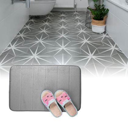Obrázek z Protiskluzová koupelnová předložka 40 x 60 cm - šedá